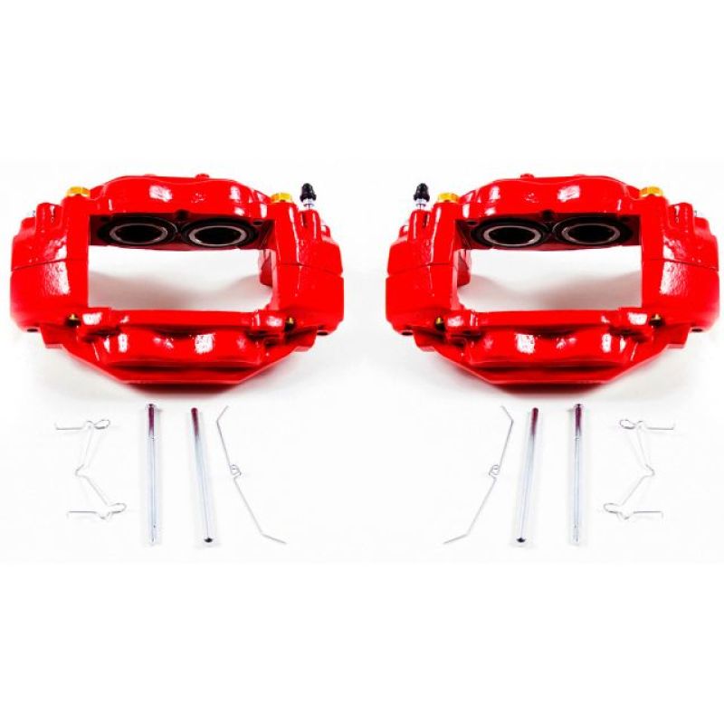 Toyota Sequoia Brake Calipers - Front - PowerStop - Powder Coated - Red - `08-`15