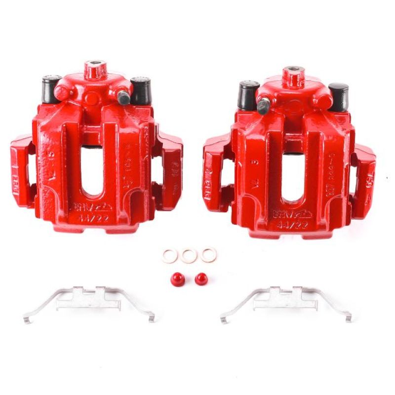 BMW 3 Series Brake Caliper (2) - Rear - PowerStop - Red Powder Coated - Red - 2006 BMW 3 Series Brake Caliper (2) - Rear - PowerStop - Red Powder Coated - Red - 2006