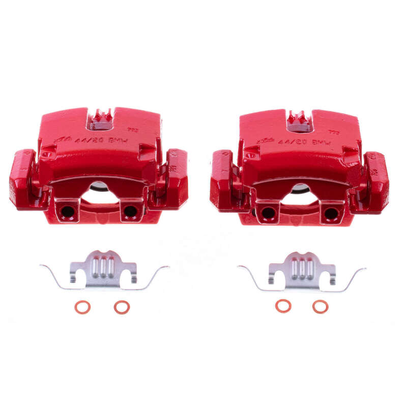 BMW X5 Brake Calipers - Rear - PowerStop - Floating Caliper with Bracket - Red - `07-`18 BMW X5 Brake Calipers - Rear - PowerStop - Floating Caliper with Bracket - Red - `07-`18