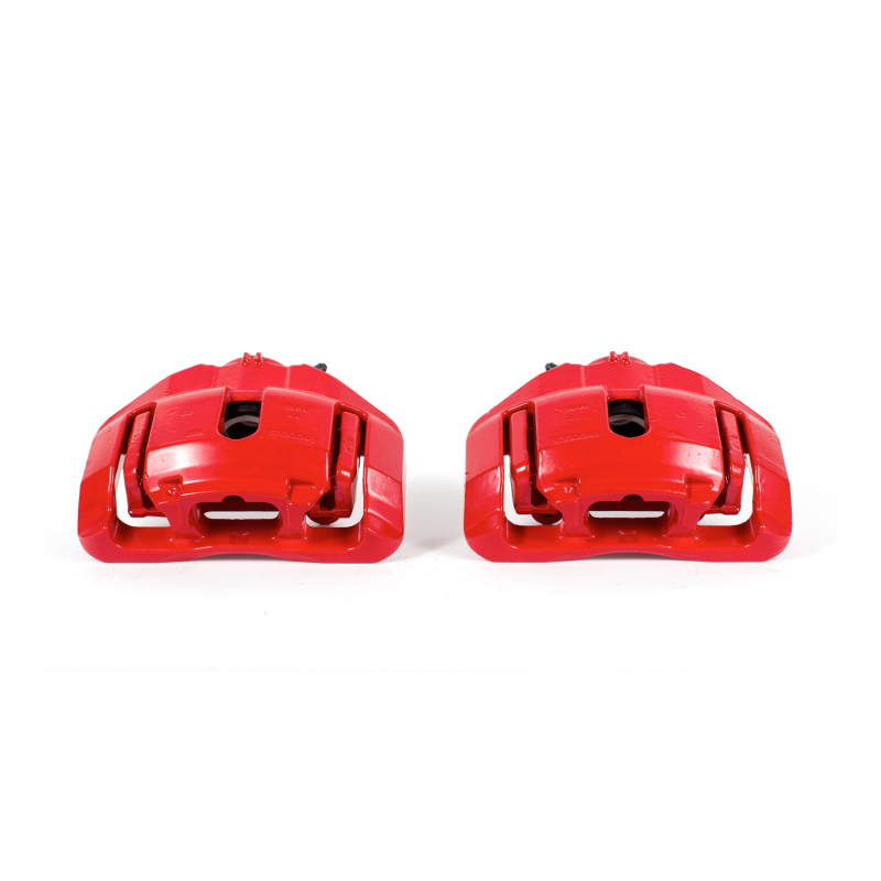 BMW Z4 Brake Calipers - Front - PowerStop - Red Powder Coated, Floating Caliper with Bracket - Red - `11-`16