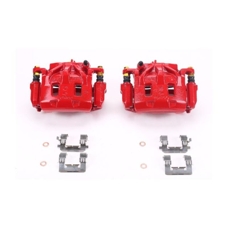 Subaru Tribeca Brake Caliper - Front - PowerStop - Floating with Bracket - Red - `06-`07 Subaru Tribeca Brake Caliper - Front - PowerStop - Floating with Bracket - Red - `06-`07