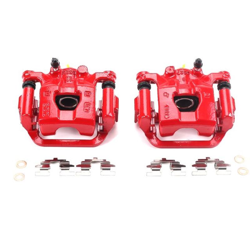 Nissan Juke Brake Calipers - Rear - PowerStop - Powder Coated - Red - `11-`17