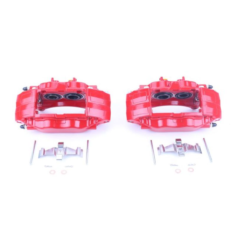 Subaru WRX STI Brake Calipers - Front - PowerStop - High-Temp Red Powder Coated - Red - `13-`17 Subaru WRX STI Brake Calipers - Front - PowerStop - High-Temp Red Powder Coated - Red - `13-`17