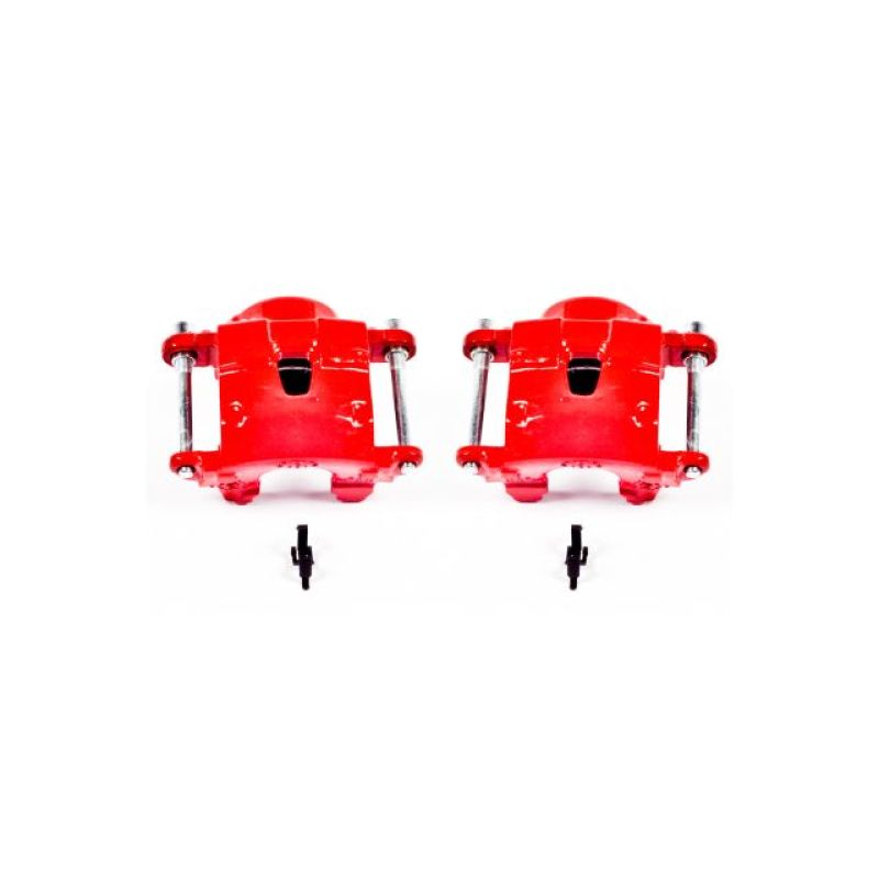 GMC Sonoma Brake Calipers (2) - Front - PowerStop - High-Temp Red Powder Coated - Red - `91-`03 GMC Sonoma Brake Calipers (2) - Front - PowerStop - High-Temp Red Powder Coated - Red - `91-`03
