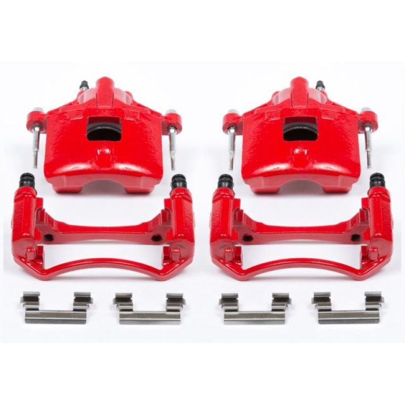 Buick Century Brake Calipers - Front - PowerStop - Powder Coated - Red - `97-`05 Buick Century Brake Calipers - Front - PowerStop - Powder Coated - Red - `97-`05