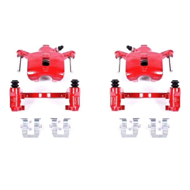 Buick Allure Brake Calipers (2) - Rear - PowerStop - Powder Coated - Red - `08-`09