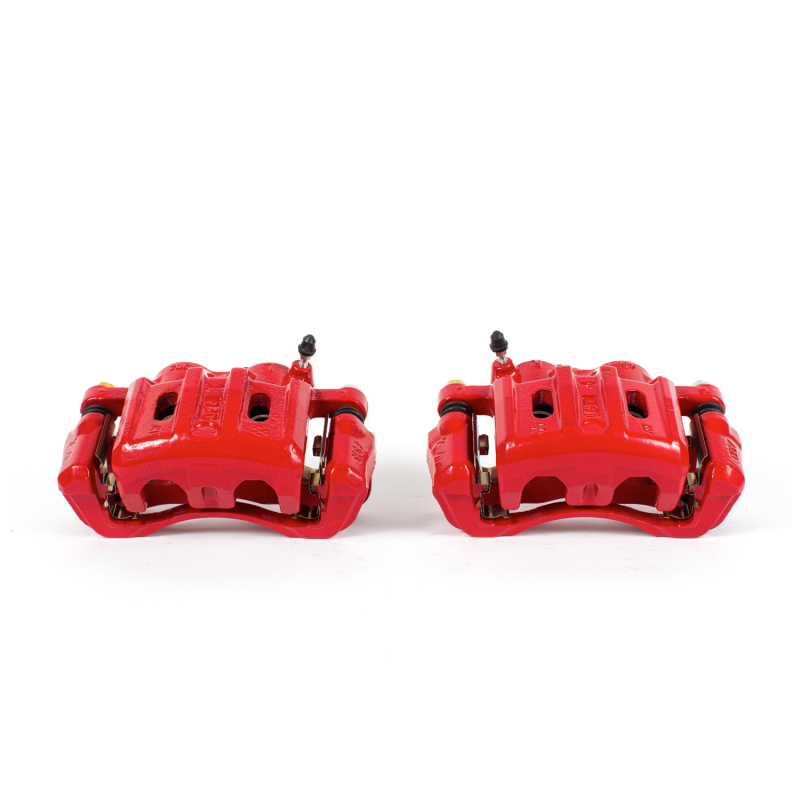 Mitsubishi Galant Performance Brake Caliper - Front - PowerStop - Red Powder Coated Calipers - Red - `99-`00