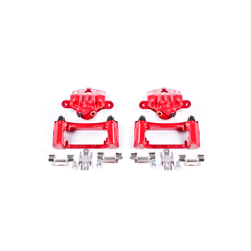 Pontiac Firebird Brake Calipers - Rear - PowerStop - Red Powder Coated - Red - `98-`02