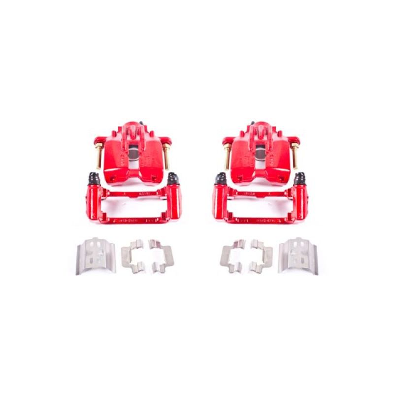 Chevrolet Corvette Brake Calipers - Rear - PowerStop - High-Temp Red Powder Coated - Red - `97-`13 Chevrolet Corvette Brake Calipers - Rear - PowerStop - High-Temp Red Powder Coated - Red - `97-`13