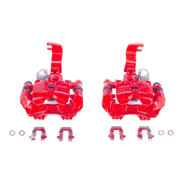 Buick Park Avenue Brake Calipers - Rear - PowerStop - Powder Coated - Red - `03-`05