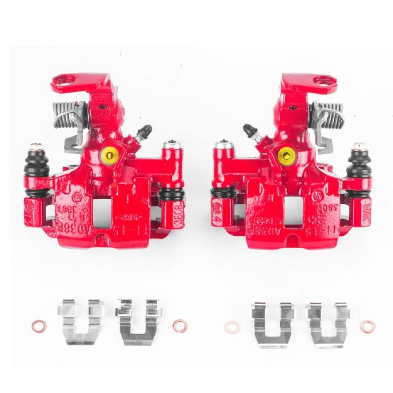 Buick Park Avenue Brake Calipers - Rear - PowerStop - Powder Coated - Red - `03-`05