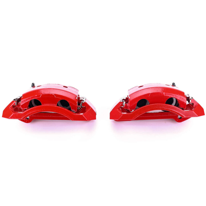 Dodge Ram 2500 Brake Calipers - Front - PowerStop - Powder Coated - Red - `00-`02