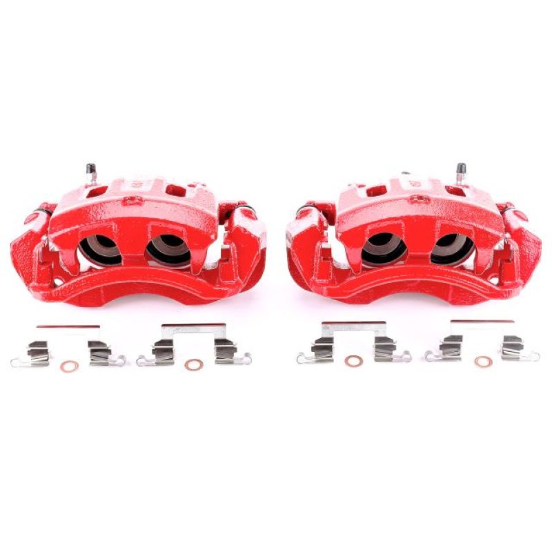 Ford Excursion Brake Calipers - Rear - PowerStop - High-Temp Powder Coated - Red - `00-`05 Ford Excursion Brake Calipers - Rear - PowerStop - High-Temp Powder Coated - Red - `00-`05