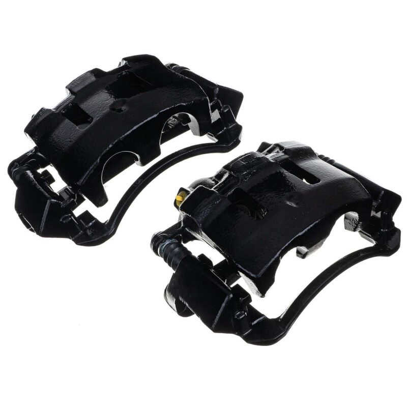 Ford Excursion Brake Calipers - Front - PowerStop - Powder Coated - Black - `00-`05