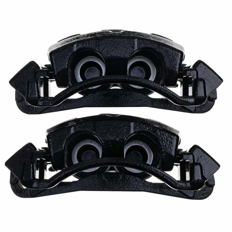 Ford Excursion Brake Calipers - Front - PowerStop - Powder Coated - Black - `00-`05