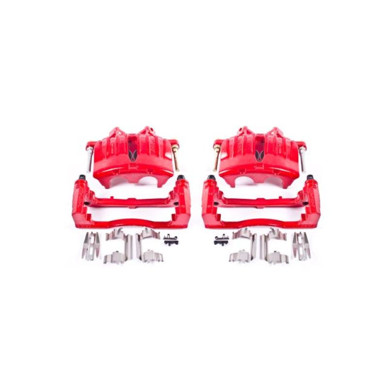 Buick Rainier Brake Calipers - Front - PowerStop - Powder Coated - Red - `04-`05