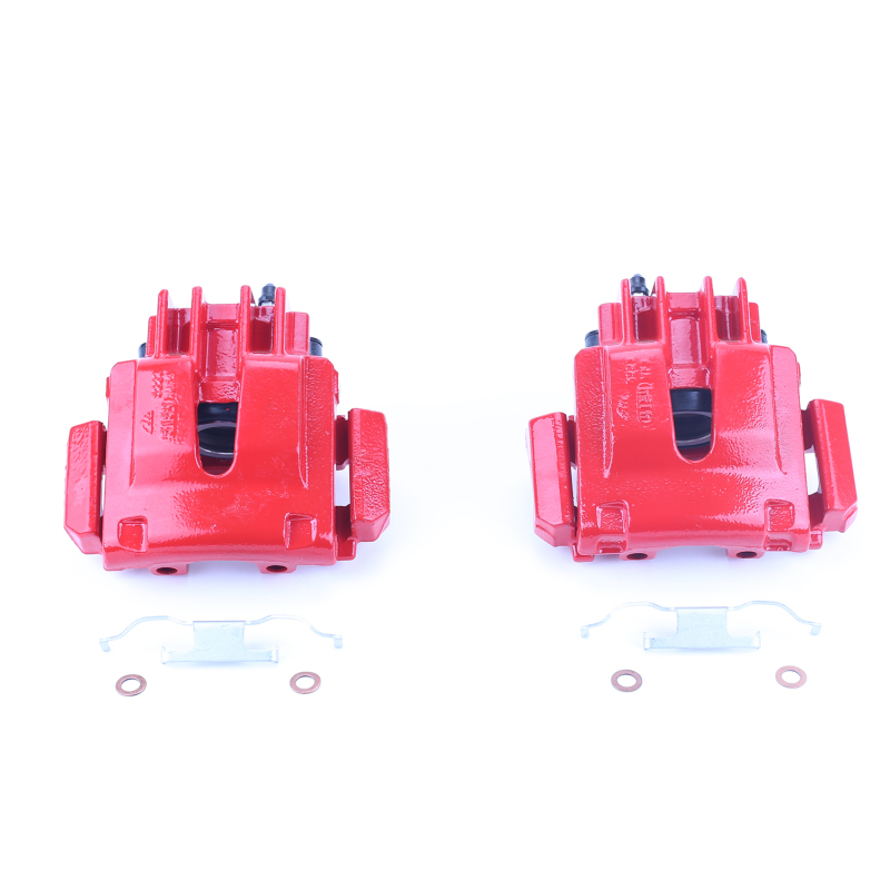 Ford Expedition Brake Calipers (2) - Rear - PowerStop - Floating Caliper with Bracket - Red - `03-`06