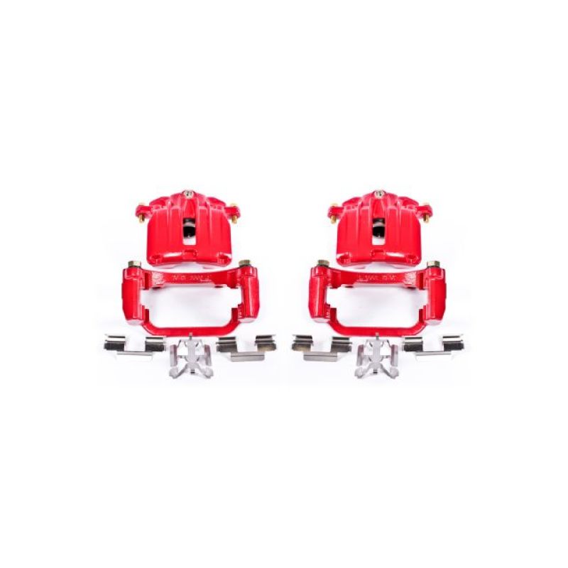 Cadillac DeVille Brake Calipers - Rear - PowerStop - Powder Coated - Red - `04-`05 Cadillac DeVille Brake Calipers - Rear - PowerStop - Powder Coated - Red - `04-`05