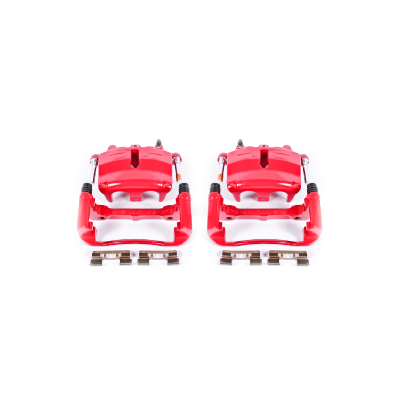 Ford F-150 Brake Calipers - Front - PowerStop - Powder Coated - Red - `04-`05