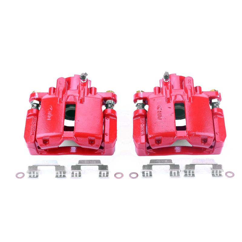 Cadillac CTS Brake Calipers - Rear - PowerStop - Powder Coated - Red - `03-`07