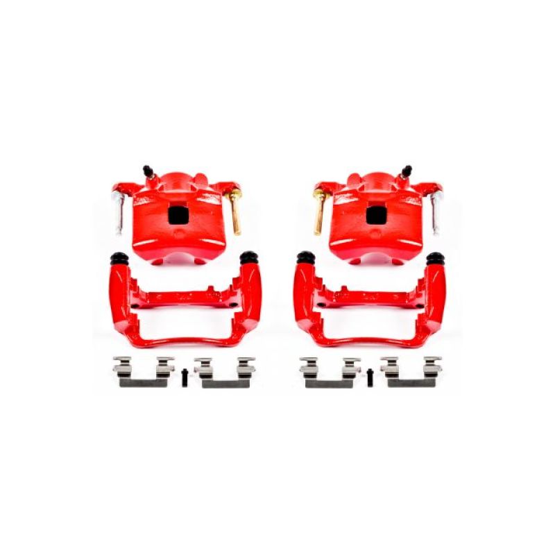 Chevrolet Cobalt Brake Calipers - Front - PowerStop - Powder Coated - Red - 2007