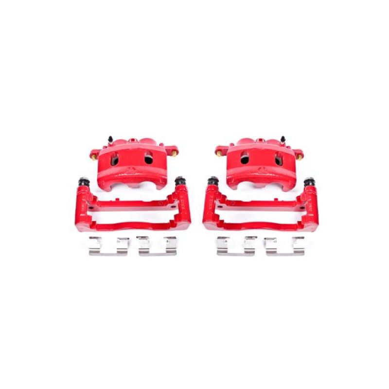 Cadillac Escalade Brake Caliper Set - Front - PowerStop - Floating Caliper with Bracket - Red - `07-`08 Cadillac Escalade Brake Caliper Set - Front - PowerStop - Floating Caliper with Bracket - Red - `07-`08