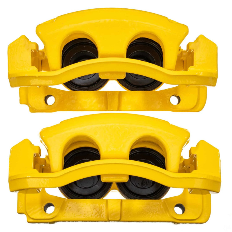 Lincoln Mark LT Brake Calipers - Front - PowerStop - High-Temp Powder Coated - Yellow - `06-`08 Lincoln Mark LT Brake Calipers - Front - PowerStop - High-Temp Powder Coated - Yellow - `06-`08