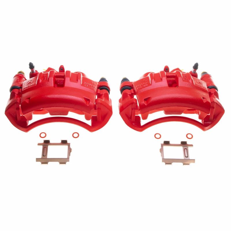 Dodge Sprinter 2500 Brake Calipers - Rear - PowerStop - Powder Coated - Red - `05-`06