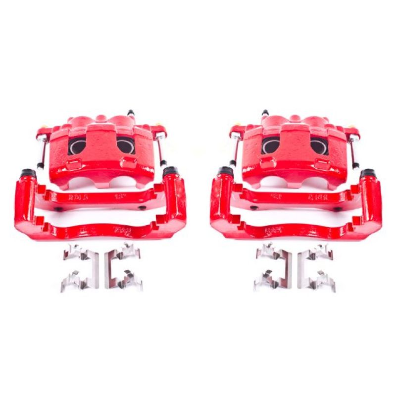 Buick Lucerne Brake Calipers - Front - PowerStop - High-Temp Powder Coated - Red - `06-`11