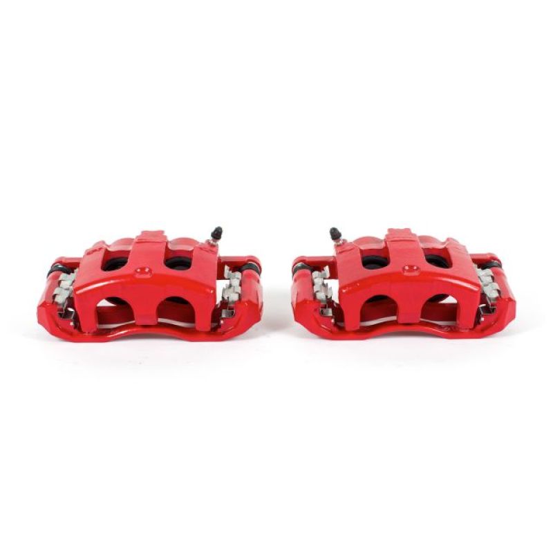 Ford Explorer Brake Calipers - Front - PowerStop - Powder Coated - Red - `06-`10