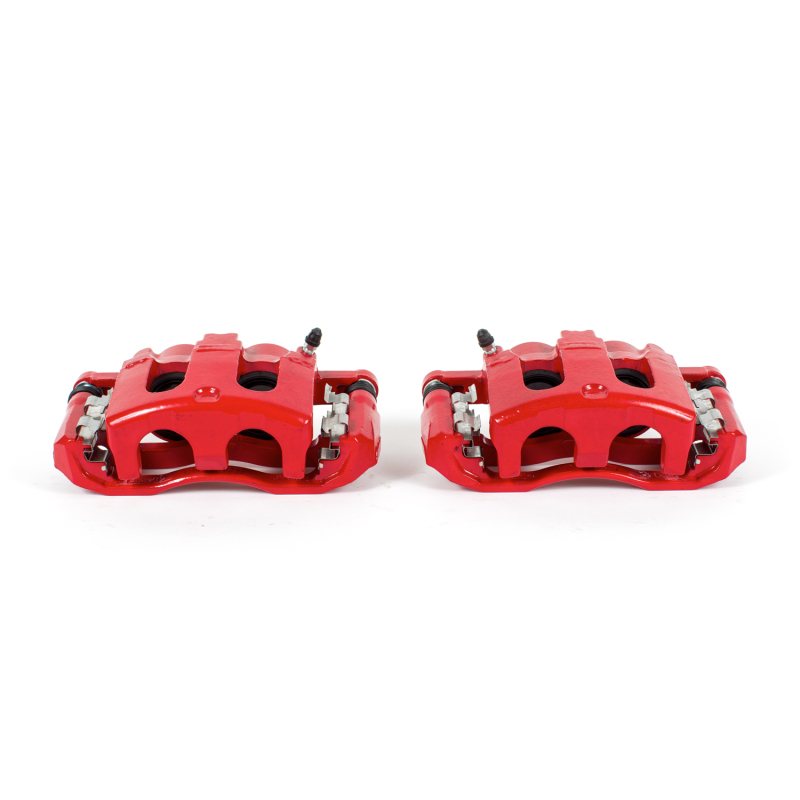 Ford Explorer Brake Calipers - Front - PowerStop - Powder Coated - Red - `06-`10