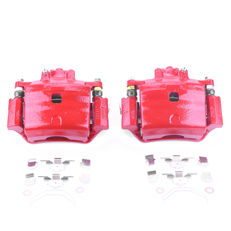 Ford Fusion Brake Calipers - Front - PowerStop - Powder Coated - Red - `06-`12