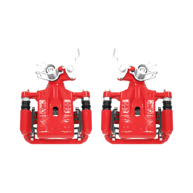 Ford Fusion Brake Calipers - Rear - PowerStop - Powder Coated - Red - `06-`12