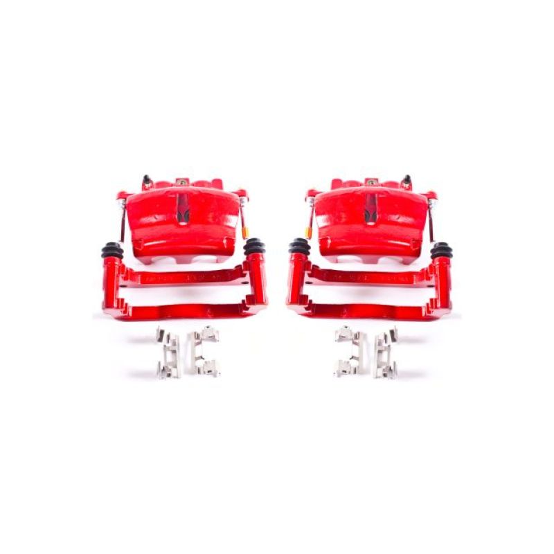 Buick Enclave Brake Calipers - Front - PowerStop - Powder Coated - Red - `08-`16