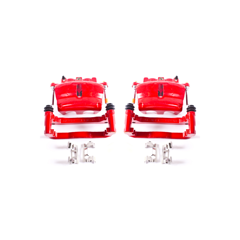 Buick Enclave Brake Calipers - Front - PowerStop - Powder Coated - Red - `08-`16