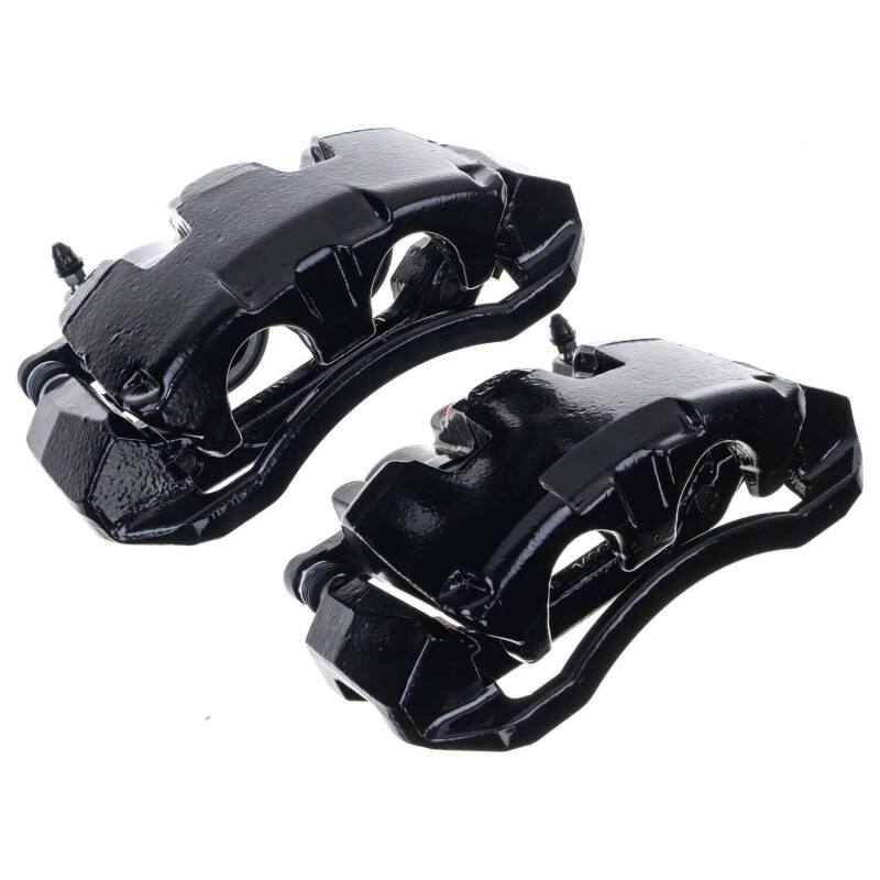 Dodge Ram Brake Caliper (2) - Front - PowerStop - Black Powder Coated - Black - `06-`08