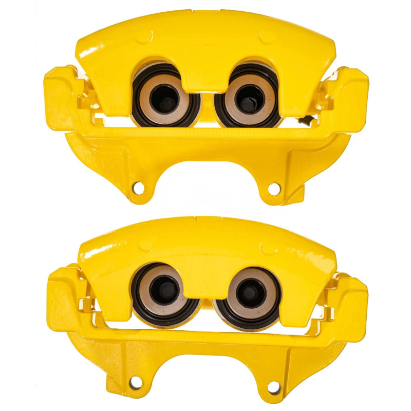 Chrysler 300 Brake Calipers - Front - PowerStop - Yellow Powder Coated - Yellow - `05-`11