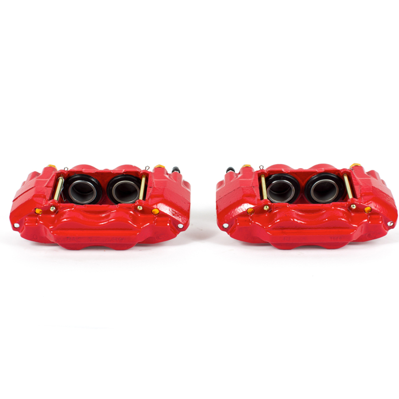 Hummer H3 Brake Calipers - Front - PowerStop - High-Temp Red Powder Coated - Red - `06-`10