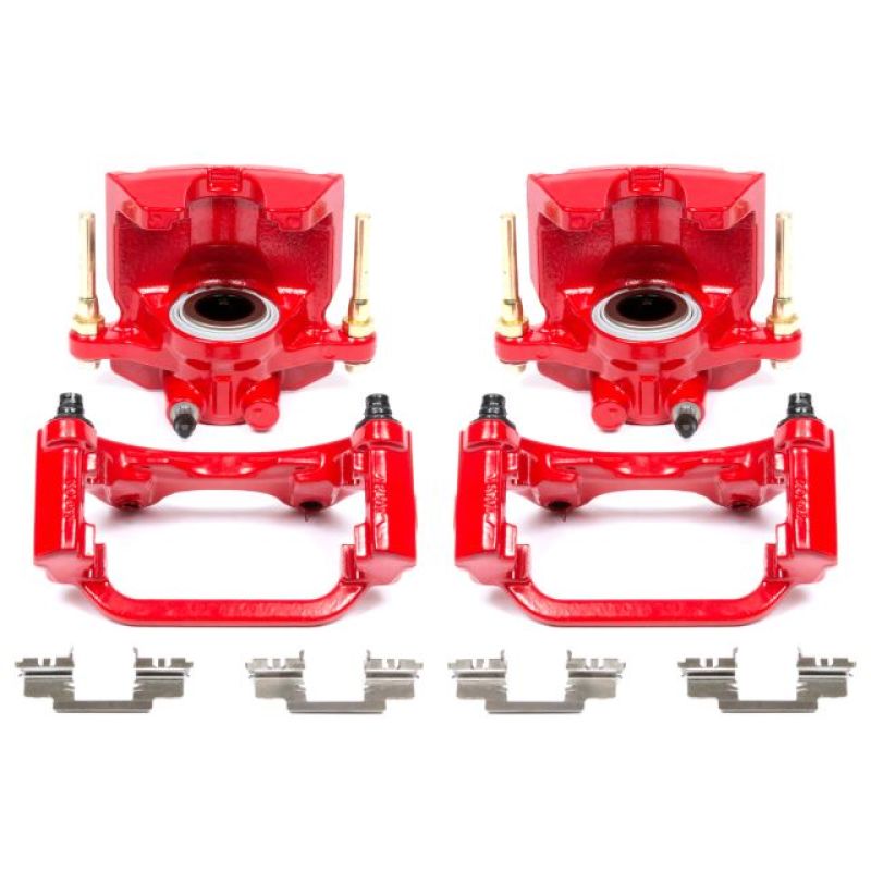 Cadillac Escalade Brake Calipers (2) - Rear - PowerStop - Powder Coated - Red - `07-`16 Cadillac Escalade Brake Calipers (2) - Rear - PowerStop - Powder Coated - Red - `07-`16