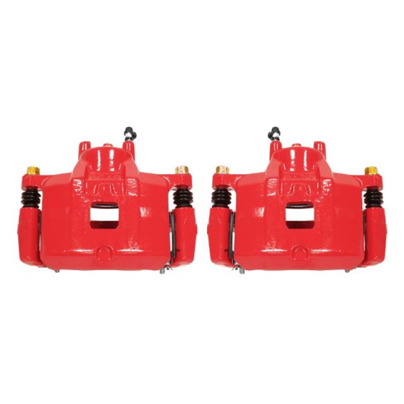 Dodge Caliber Brake Calipers - Front - PowerStop - Powder Coated - Red - `07-`12