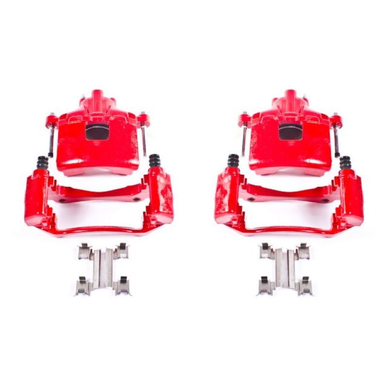 Buick Allure Brake Calipers - Front - PowerStop - Powder Coated - Red - `05-`09