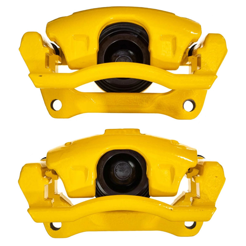 Volkswagen Routan Brake Calipers - Front - PowerStop - Powder Coated - Yellow - `09-`14