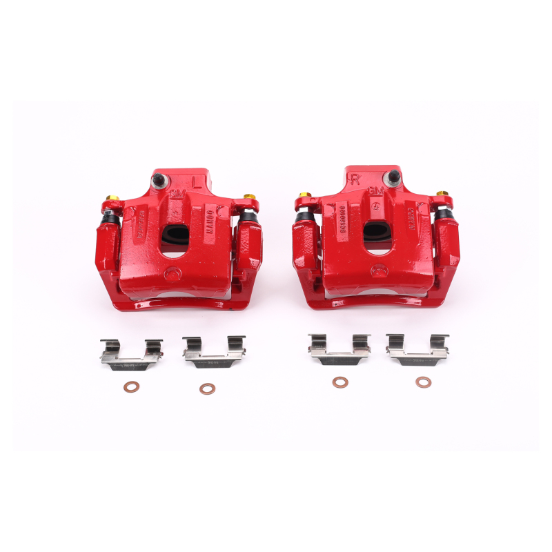 Buick Enclave Brake Calipers - Rear - PowerStop - High-Temp Powder Coated - Red - `08-`16