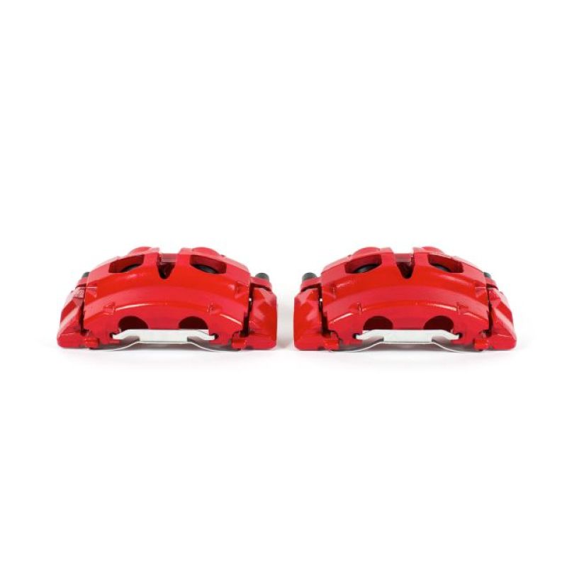 Ford Expedition Brake Calipers - Front - PowerStop - Powder Coated - Red - `07-`09