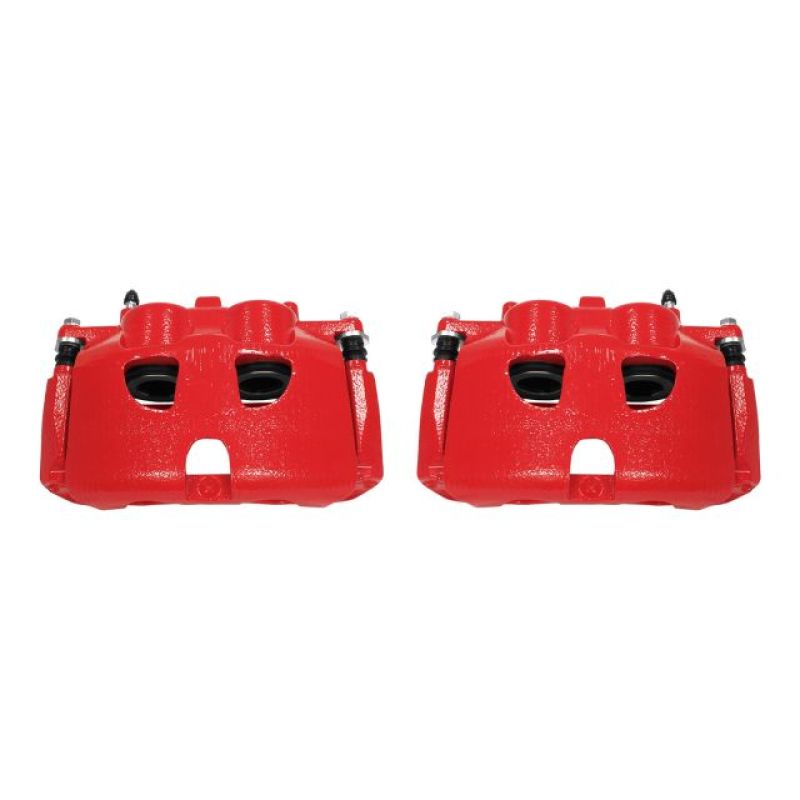 Ford Expedition Brake Calipers - Front - PowerStop - Powder Coated - Red - `10-`17 Ford Expedition Brake Calipers - Front - PowerStop - Powder Coated - Red - `10-`17