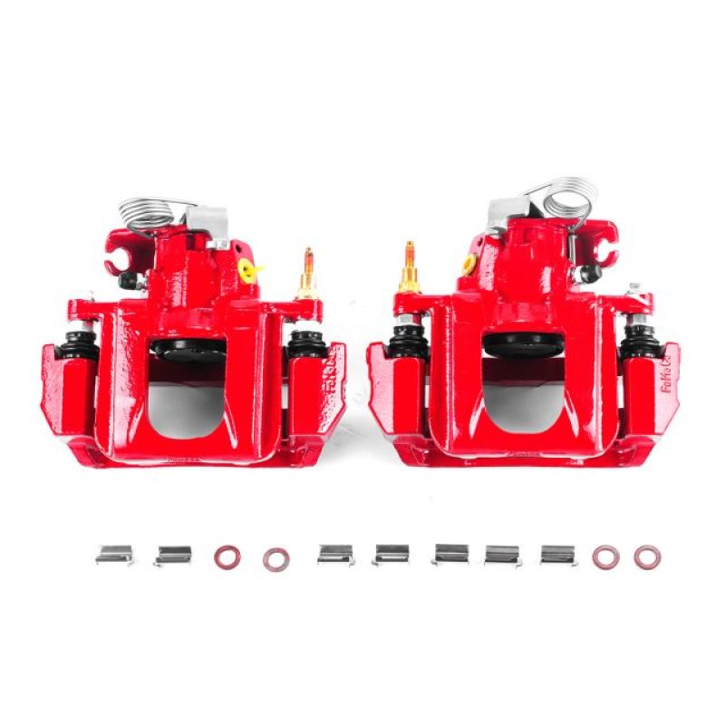 Ford Edge Brake Calipers - Rear - PowerStop - Powder Coated - Red - `11-`14