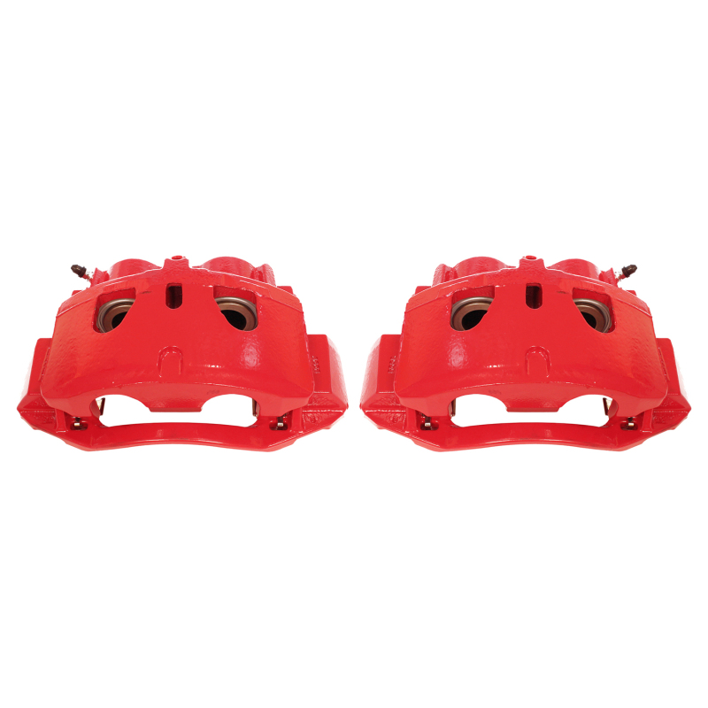Chevrolet Silverado 2500 HD Brake Calipers - Front - PowerStop - Powder Coated - Red - `11-`19