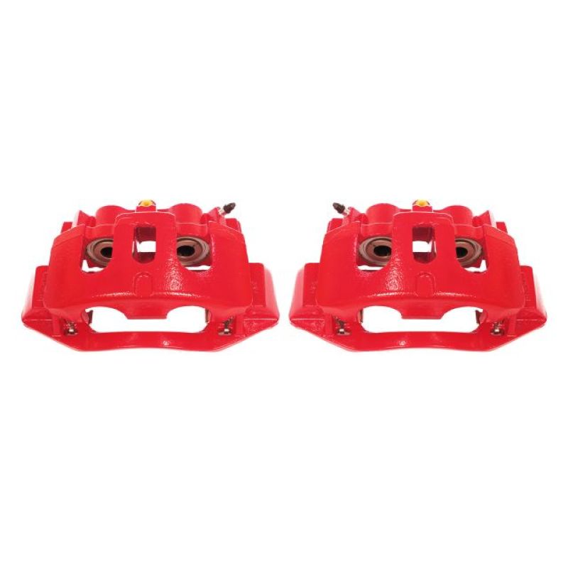 Chevrolet Silverado 2500 HD Brake Calipers - Rear - PowerStop - Powder Coated - Red - `11-`19 Chevrolet Silverado 2500 HD Brake Calipers - Rear - PowerStop - Powder Coated - Red - `11-`19