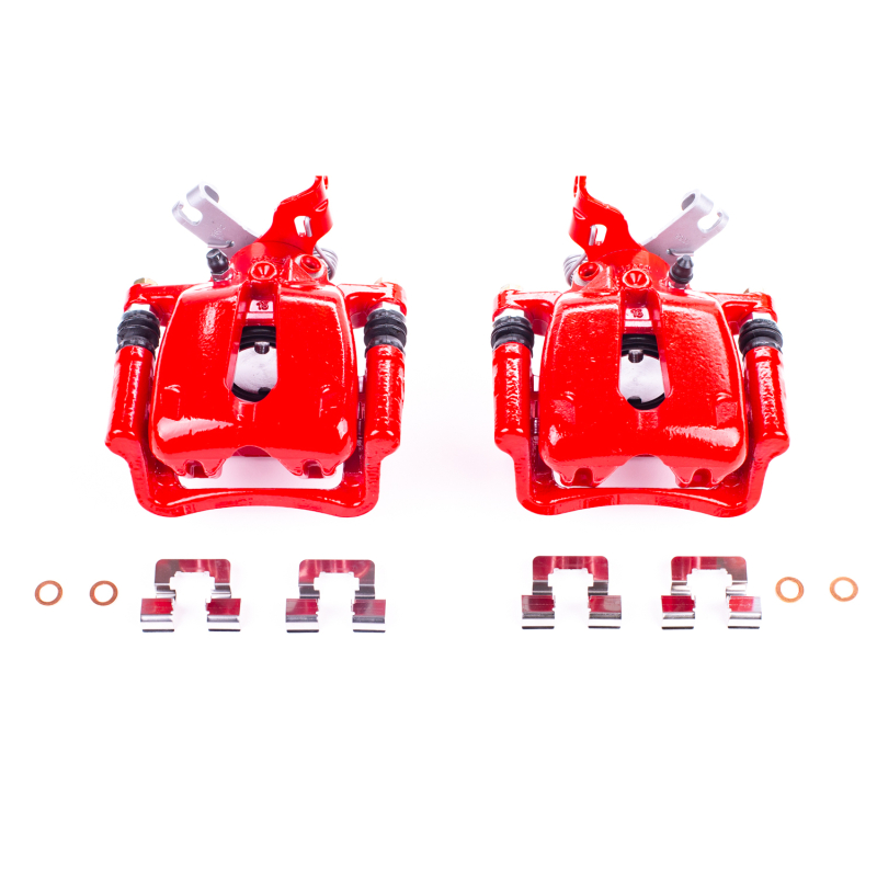 Buick LaCrosse Brake Calipers - Rear - PowerStop - Powder Coated - Red - `12-`16