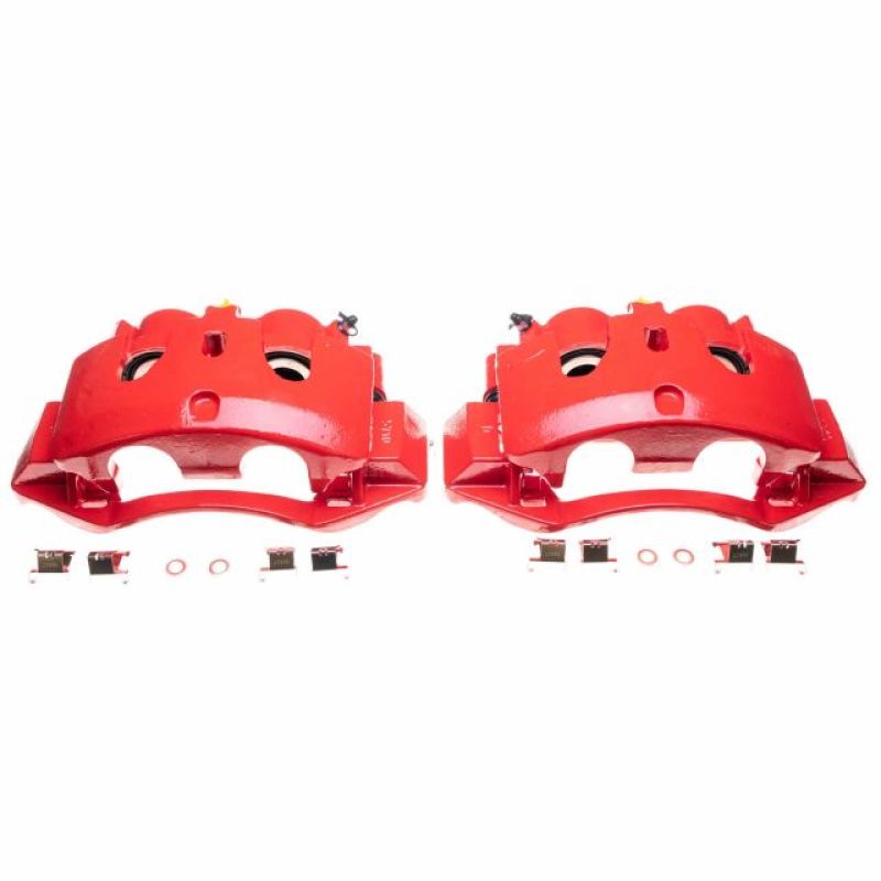 Chevrolet Silverado 3500 HD Brake Calipers - Rear - PowerStop - High-Temp Powder Coated - Red - `11-`16